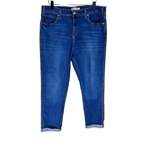 Levi Strauss Signature Heritage Boyfriend Jeans Size 14 W32 Cuffed Woman